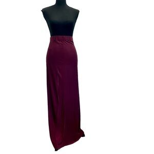 Diesel burgundy maxi skirt slit Sz XS